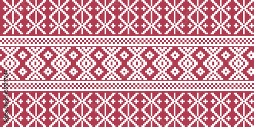 Thai Silk Fabric Pattern in Pantone 2023. THAI CRAFT Wallpaper, For Clothes, Shirts, Dresses and other textile products. Handwoven Textiles Thai Traditional Textiles.Vector Image