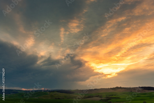 Beautiful cloudy sky at  sunset © Stefano Zaccaria