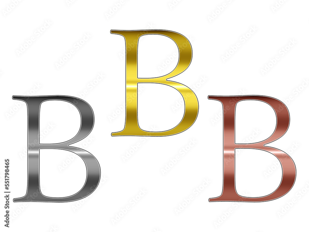 Obraz premium アルファベットのB