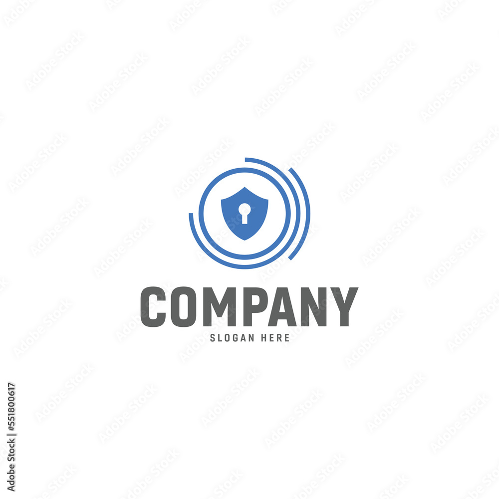 Cyber Security Logo is modern and minimalistic high quality logo for the digital company, cyber security company logo template