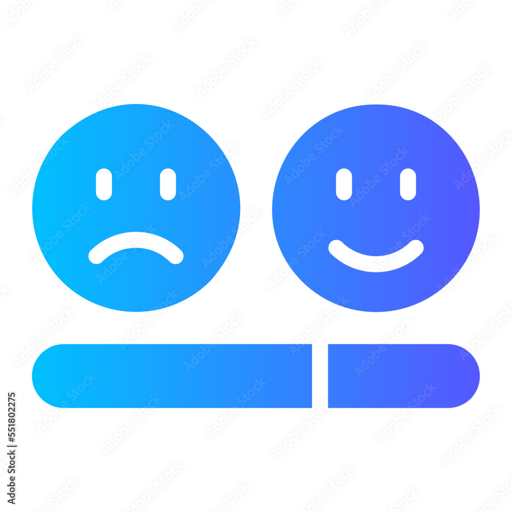 Fototapeta premium review gradient icon