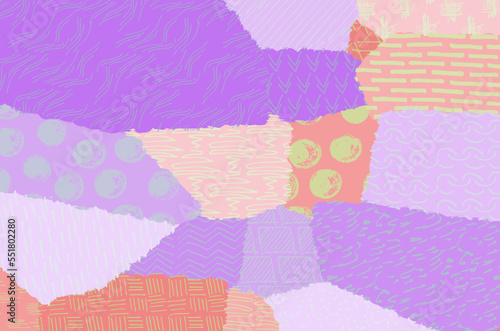 Abstract black strokes, Hand sketched Vector Pattern. Retro abstract pattern in geometric style. Abstract multicolored geometric pattern.	
