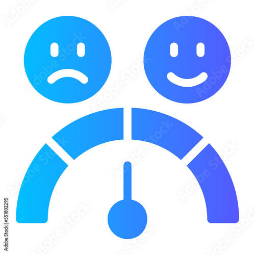 satisfaction gradient icon