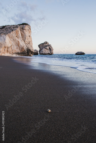 One pebble on Aphrodite Beach, Cyprus 