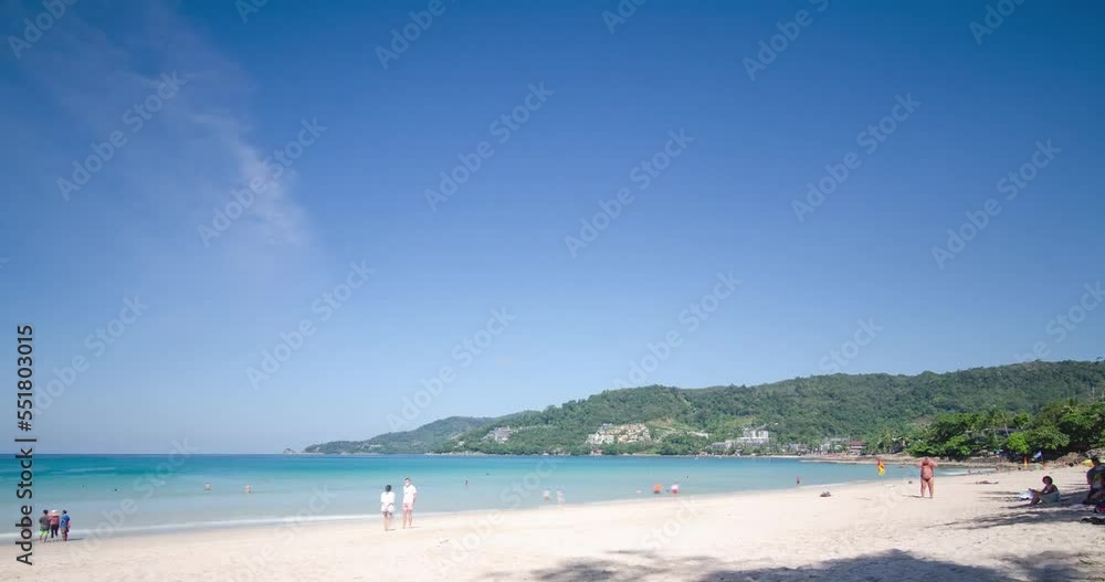 4K Time lapse of tropical sea beach landscape light of nature cloudscape sky and Clouds moving .Nature environment background 4K Time lapse of tropical sea beach landscape light of nature cloudscape sky and Clouds moving .Nature environment background