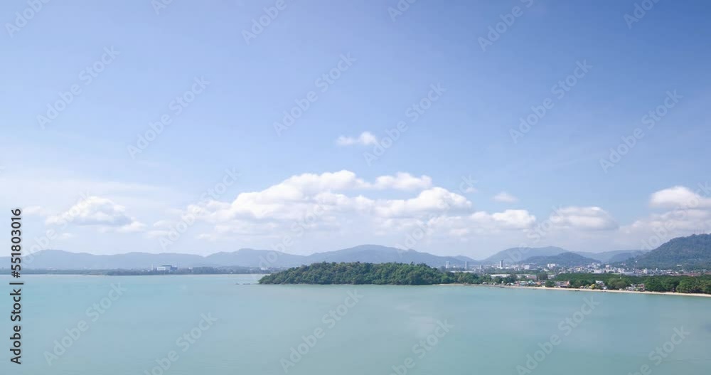 4K Time lapse of tropical sea ocean landscape light of nature cloudscape sky and Clouds moving .Nature environment background 4K Time lapse of tropical sea ocean landscape light of nature cloudscape sky and Clouds moving .Nature environment background