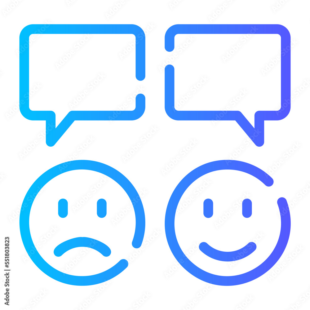 review gradient icon review gradient icon