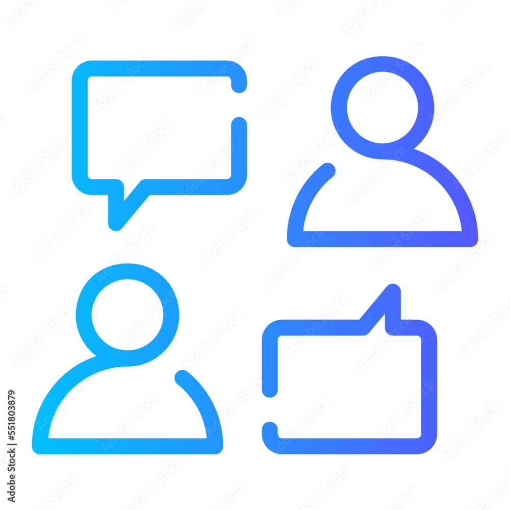 testimonial gradient icon