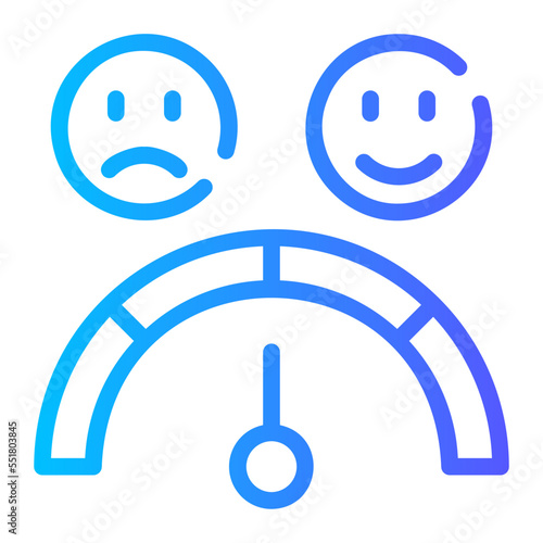 satisfaction gradient icon