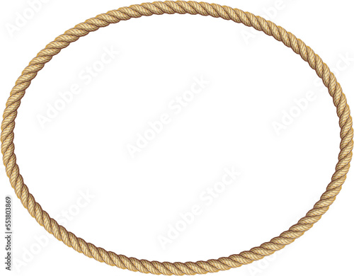 Brown rope frame banner