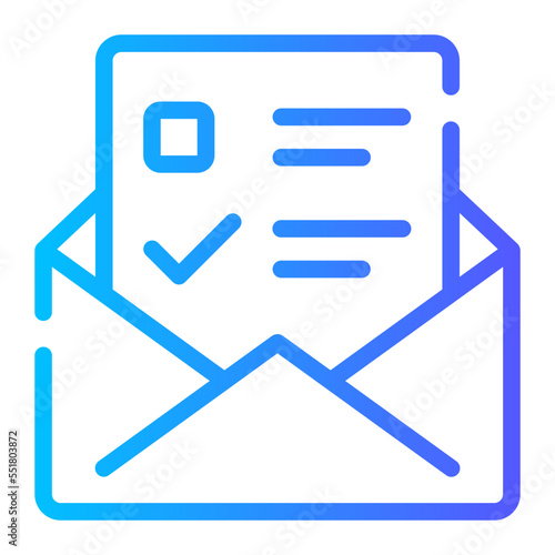 survey gradient icon