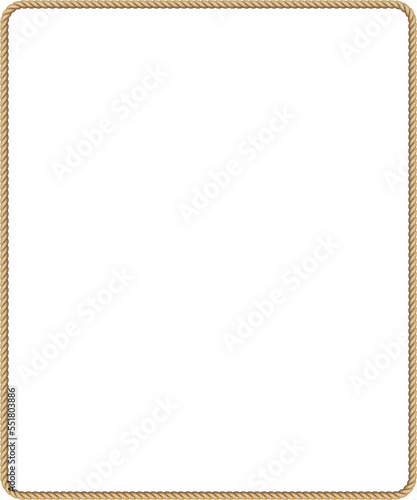 Brown rope frame banner