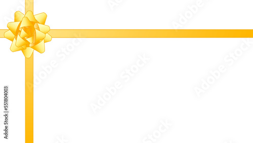 父の日の黄色いリボンのギフトフレーム