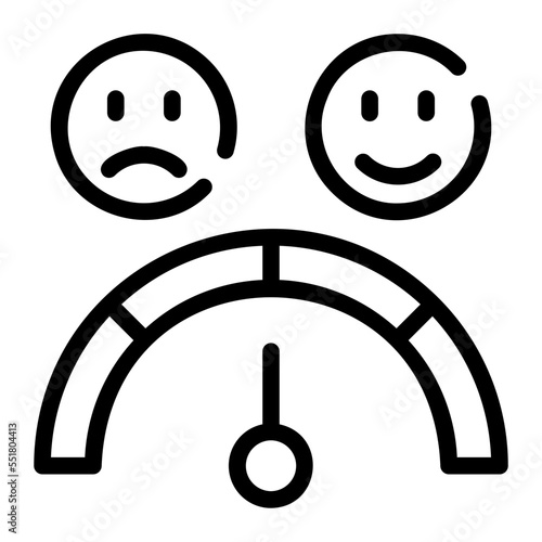 satisfaction line icon