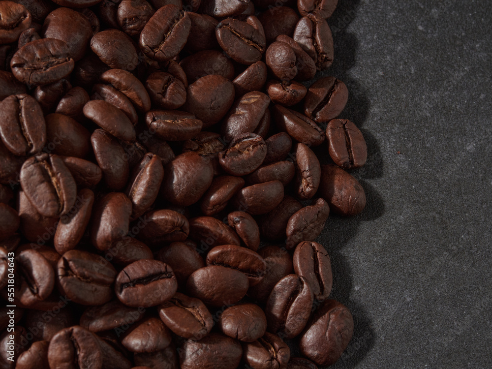 Obraz premium Top Down Full Bean Coffee