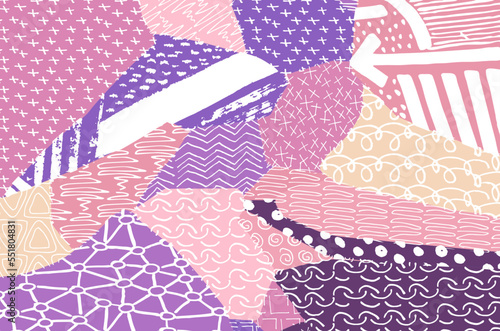 Abstract black strokes, Hand sketched Vector Pattern. Retro abstract pattern in geometric style. Abstract multicolored geometric pattern.	
