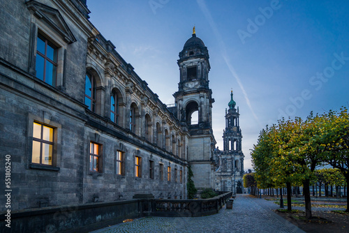 Historical District view in Dresden photo