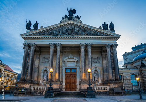 Historical Lipsius building view in Dresden photo