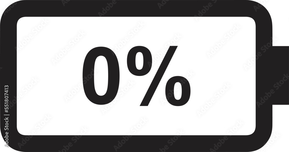 Battery icon, battery low icon black vector Battery icon, battery low icon black vector