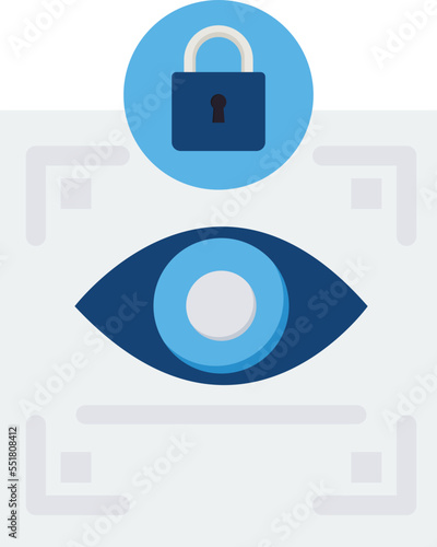 Retina Security Vector Icon
