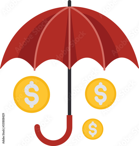 Dollar Protection Vector Icon
