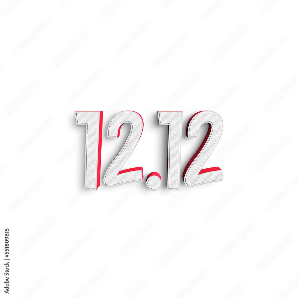 12.12 sale text banner cutout 12.12 sale text banner cutout