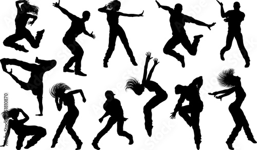 Street Dance Dancer Silhoue...