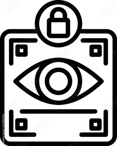 Retina Security Vector Icon

