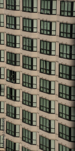 outside windows of housing rental units in apartment building or condominium architectural  structure windows short term or long term rental units from exterior and above living spaces in Vancouver © Shawn Hamilton CLiX 