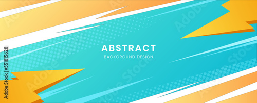 abstract thunder banner design
