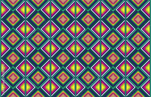 Geometric vector background with sacral tribal ethnic elements. Traditional triangles gypsy geometric forms sprites tribal themes apparel fabric tapestry print