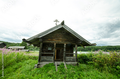 Chapel of St. Andrew the First-Called in the village of Vedyagino (Vidyagino). Russia, Arkhangelsk region, Plesetsky district