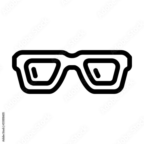 modern glasses optical line icon vector. modern glasses optical sign. isolated contour symbol black illustration
