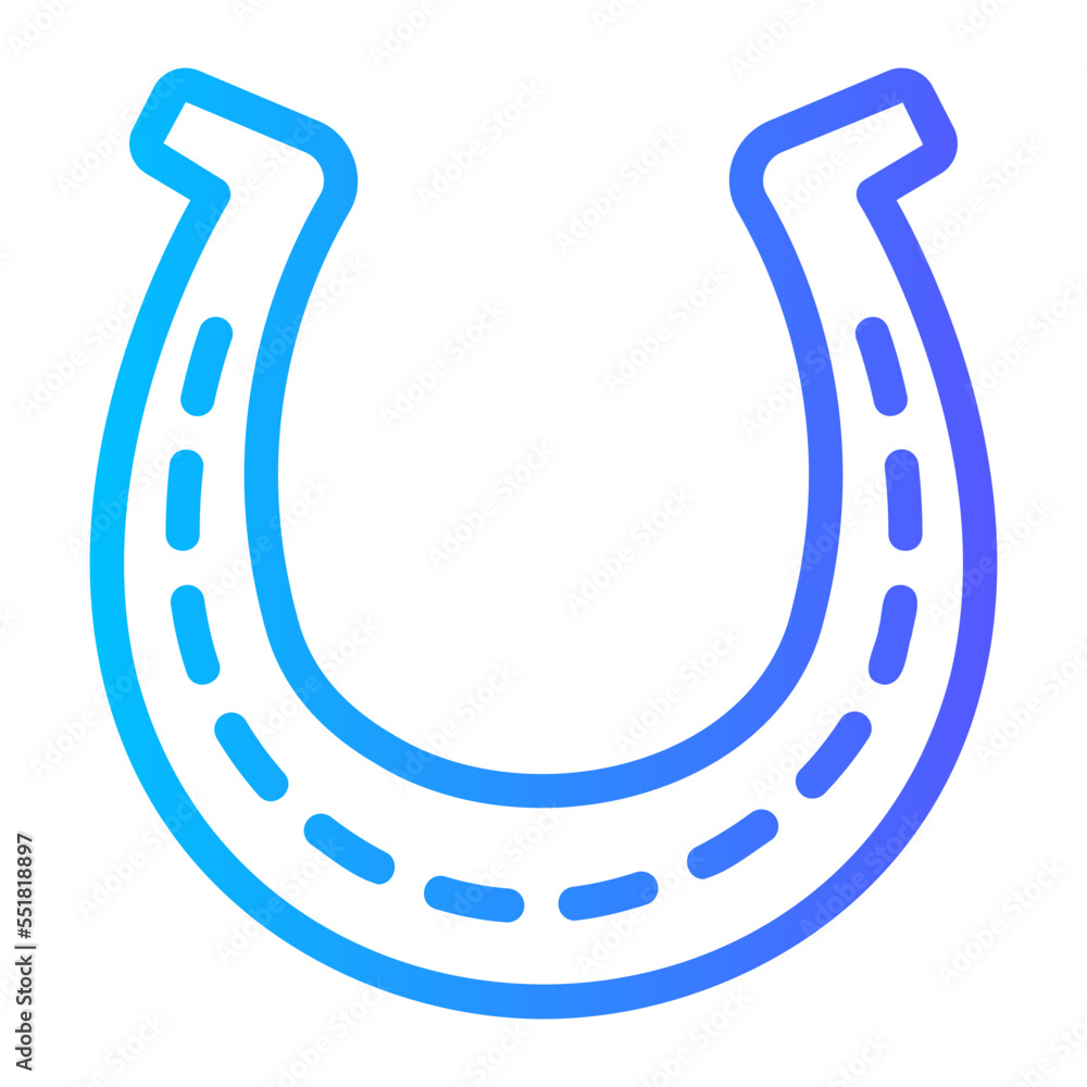 horseshoe gradient icon horseshoe gradient icon