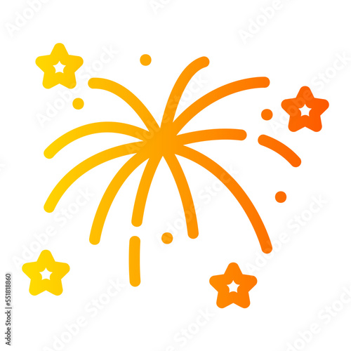 fireworks gradient icon