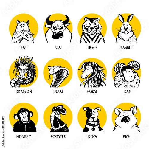 set of icons