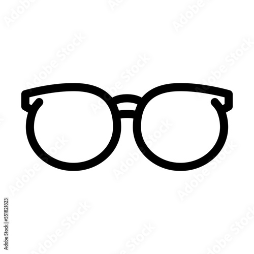geek glasses frame line icon vector. geek glasses frame sign. isolated contour symbol black illustration