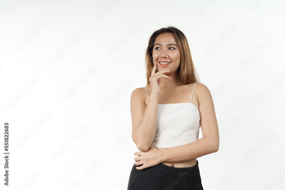 Happy pretty young asian woman smiling isolated on white background, gorgeous girl beauty and cosmetology stomatology concept Happy pretty young asian woman smiling isolated on white background, gorgeous girl beauty and cosmetology stomatology concept