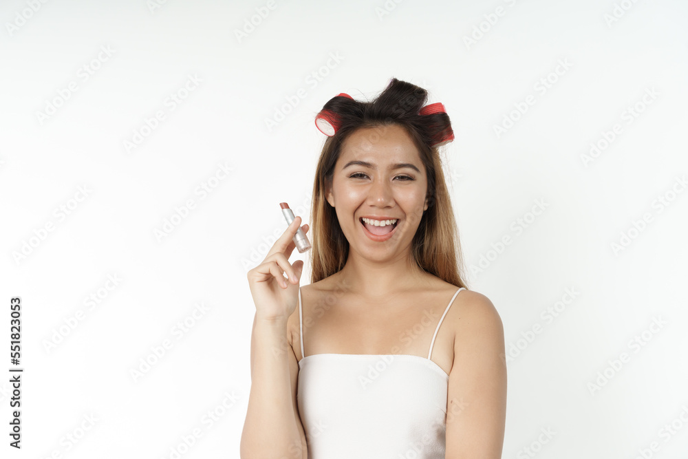 Happy pretty young asian woman smiling isolated on white background, gorgeous girl beauty and cosmetology stomatology concept Happy pretty young asian woman smiling isolated on white background, gorgeous girl beauty and cosmetology stomatology concept