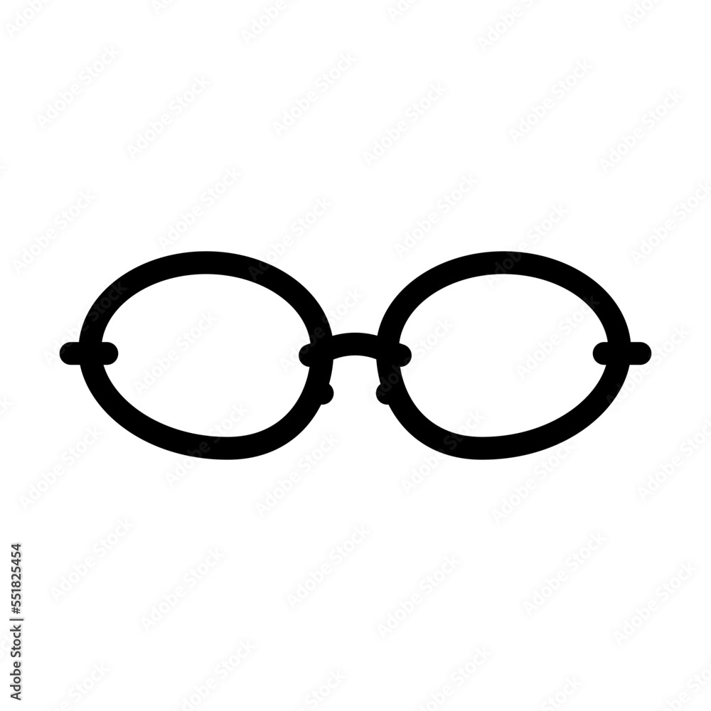 glass glasses optical line icon vector. glass glasses optical sign. isolated contour symbol black illustration glass glasses optical line icon vector. glass glasses optical sign. isolated contour symbol black illustration