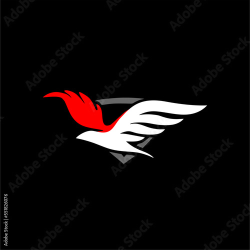 bird logo vector desing icon symbol