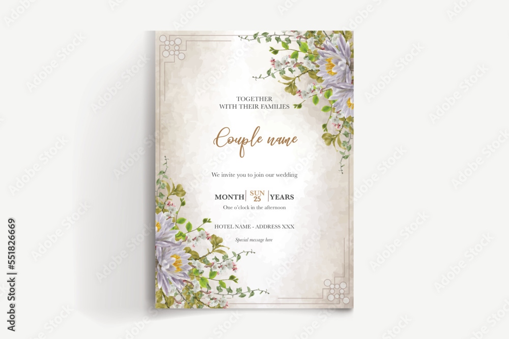 SAVE THE DATE FLORAL INVITATION TEMPLATE SAVE THE DATE FLORAL INVITATION TEMPLATE