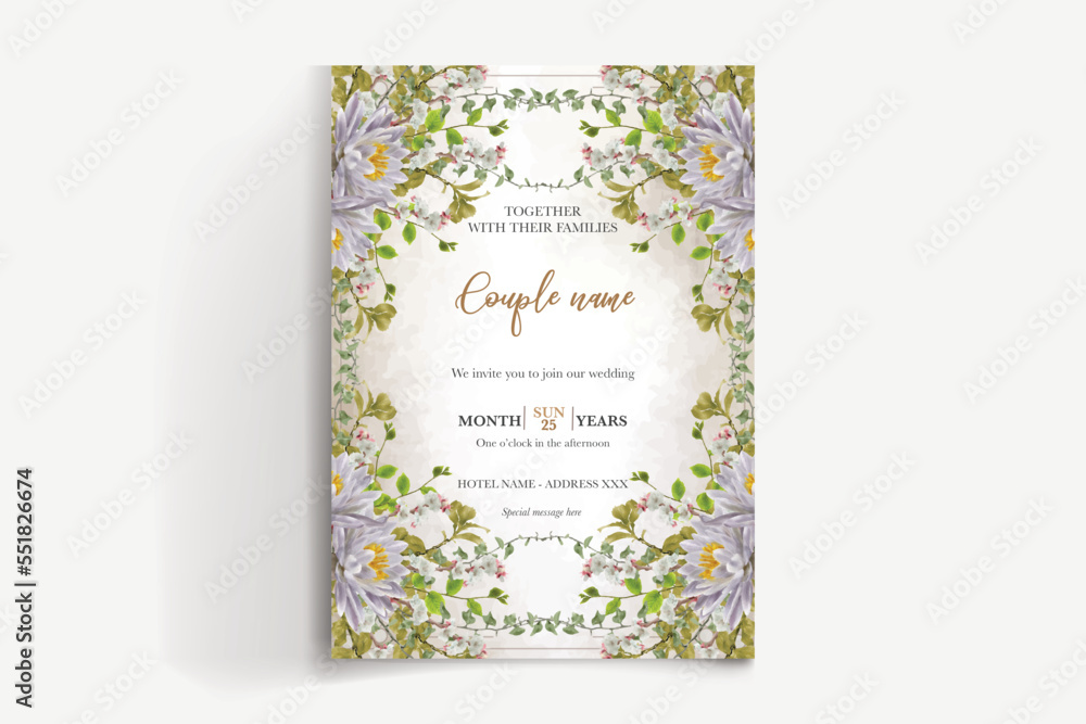 SAVE THE DATE FLORAL INVITATION TEMPLATE SAVE THE DATE FLORAL INVITATION TEMPLATE