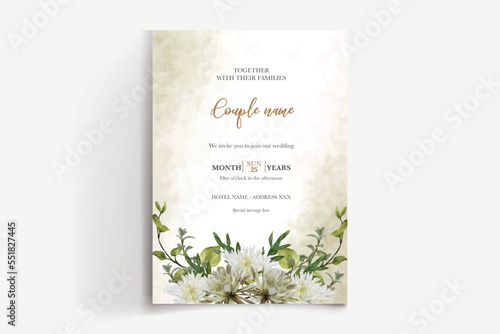 SAVE THE DATE FLORAL INVITATION TEMPLATE © IGNA