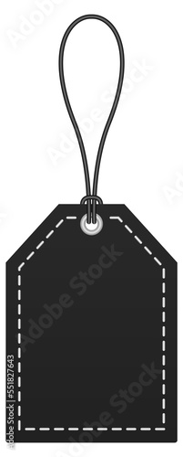 Black sale tag