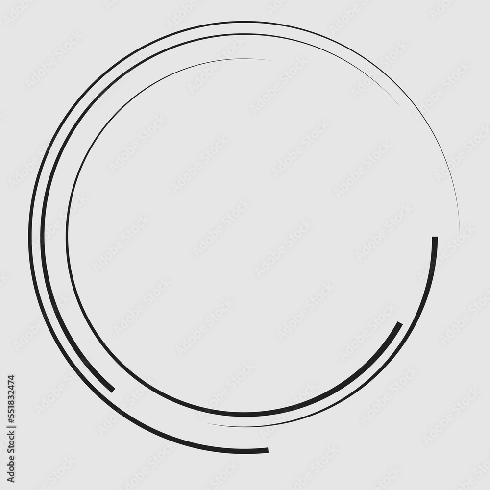Lines in Circle Form . Spiral Vector Illustration .Technology round Logo . Design element . Abstract Geometric shape . Lines in Circle Form . Spiral Vector Illustration .Technology round Logo . Design element . Abstract Geometric shape .