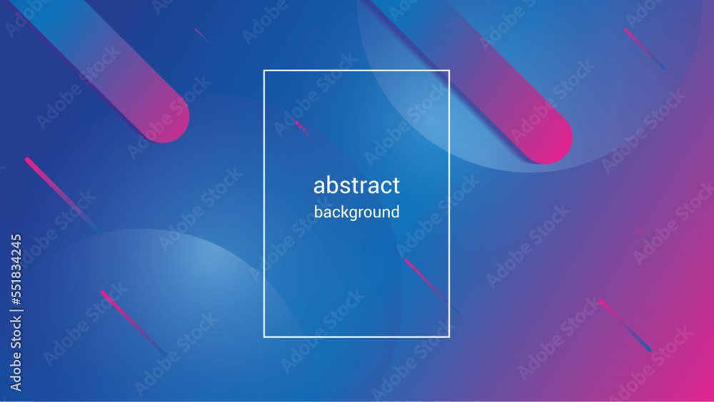 Abstract geometric background blue and pink gradient color. Dynamic shapes composition. Minimal futuristic poster design, light backdrop colorful element. Vector illustration EPS 10.