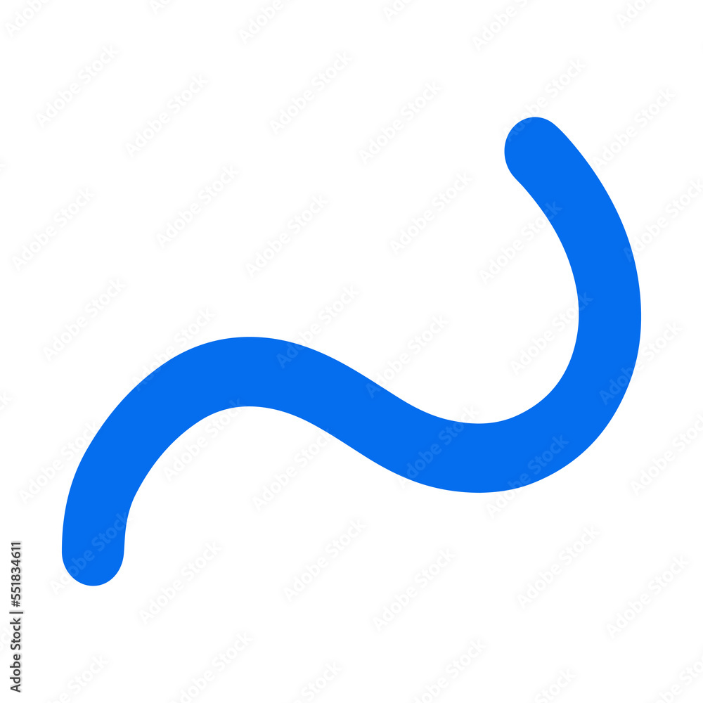 Trendy colorful line in dynamic shape Trendy colorful line in dynamic shape