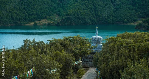 Lige Peninsula, on Lugu Lake, Yunnan, China photo