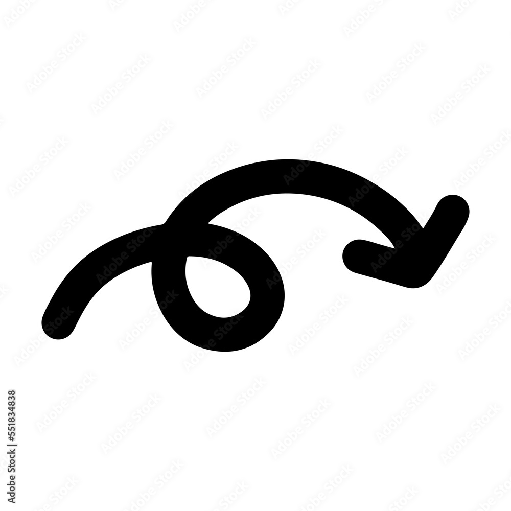 Simple black arrow for design element Simple black arrow for design element